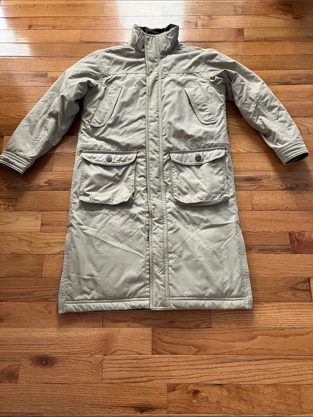 L. L. Bean Men’s Tan Long Lined Barn Coat - Medium